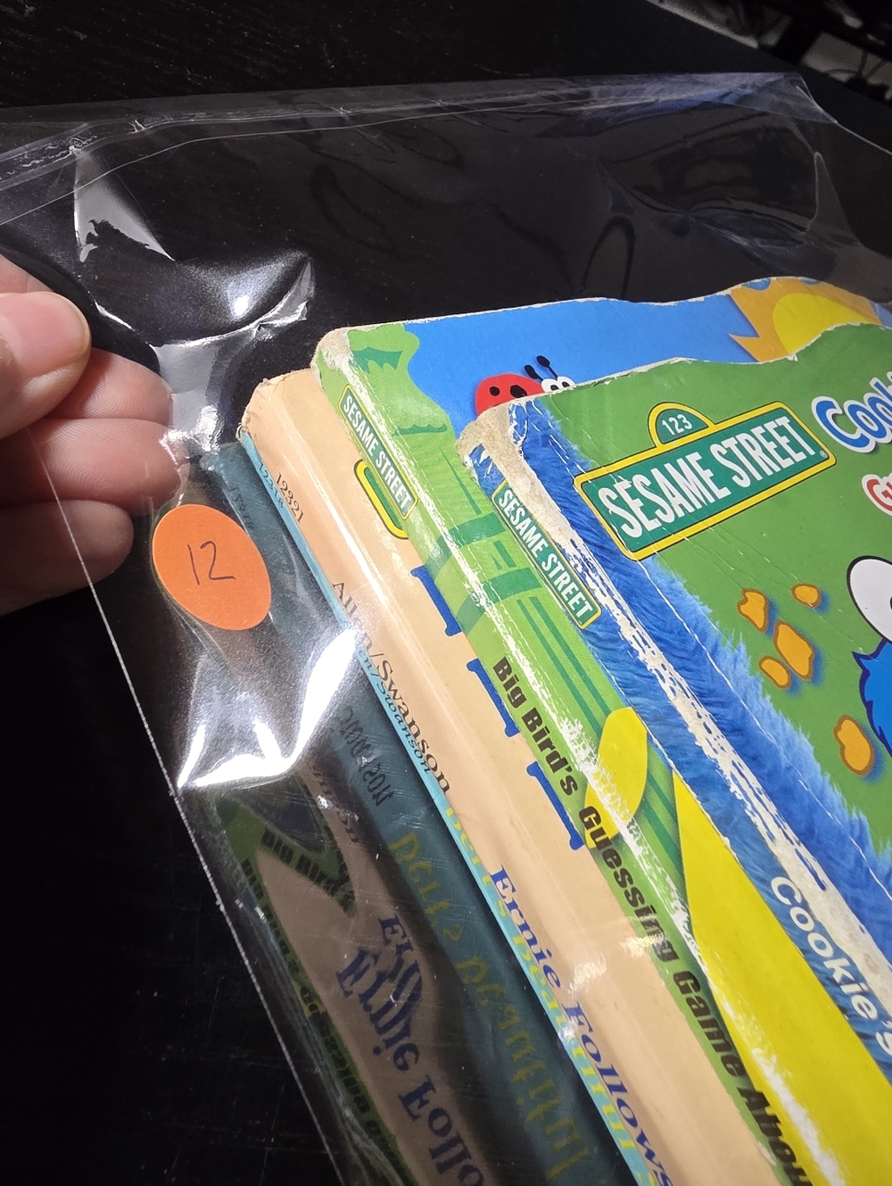 4 Sesame Street Board Books Bert Ernie Big Bird Cookie Monster Shapes Learning - Picture 5 of 5
